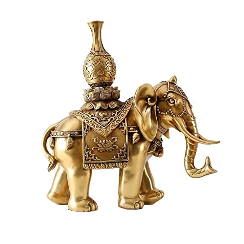 Sculpture d'Éléphant en Bronze : Harmonisez un Bureau Terne