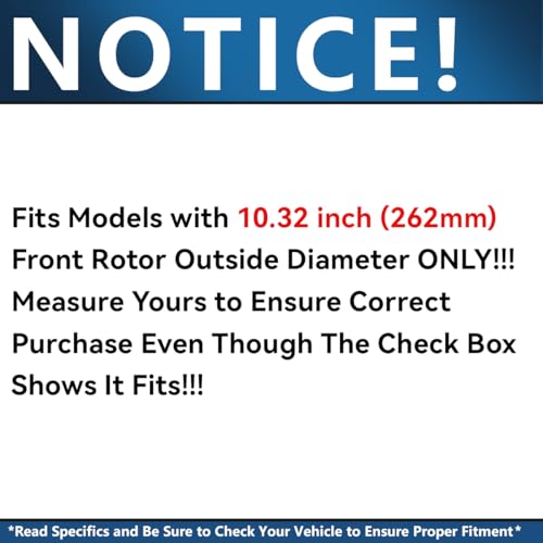 Image of Detroit Axle - Front Brake Kit for 1993-1995 Honda Civic 2007-2008 Fit | 1994-1997 Civic Del SolDrilled & Slotted Disc Brake Rotors Ceramic Brake Pads Replacement 10.32'' inch Rotor