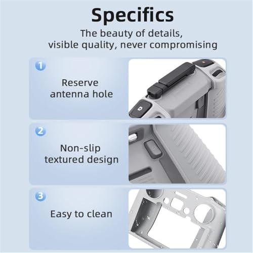 Image of VERTUS Silicone Case for DJI Air 3 RC 2 Remote Controller, DJI Lito X1 (RC2) / Avata 360 (RC-2) / Mini 5 Pro & Mini 4 Pro /Air 3S / Air 3 / Flip /Mavic 4 Pro Fly More Combo
