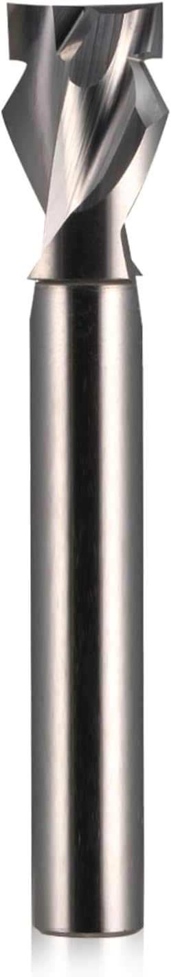 EU_HOZLY 6mm/8mm Neon CNC Router Bits, 2-Flute Tungsten Carbide End Mill, LED Neon Sign Light Strip Slotting Cutter for Polystyrene Acrylic