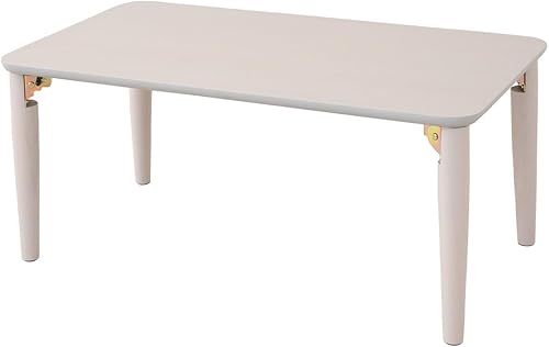 Miniatura 15 de EMOOR Mesa auxiliar plegable de madera, rectangular, pequeña (17.7 x 23.6 pulgadas), nogal, mesa baja para sentarse en el suelo, espacio pequeño,