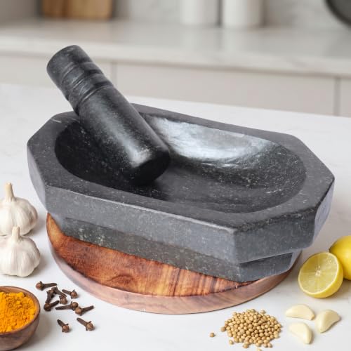 VintageBihar Mortar pestle for kitchen, Silbatta for Chutney, - Image 4