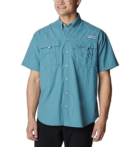 Image of Columbia Men Omni-Shade Bahama II Hiking and Trekking Short Sleeve Shirt