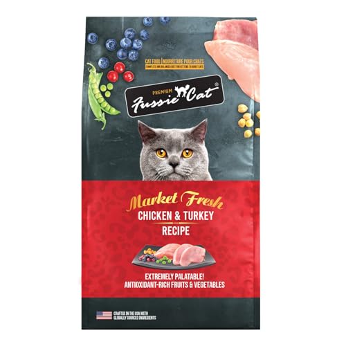 Fussie Cat Market Fresh Chicken & Turkey Recipe, Dry Cat Food, 3.5lb Bag