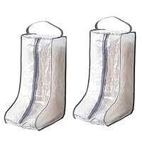 Portable Women Tall/Short Boots Storage Bags - 2 Packs Waterproof Tall/Short Boot Carry Bag for Travel and Daily Use