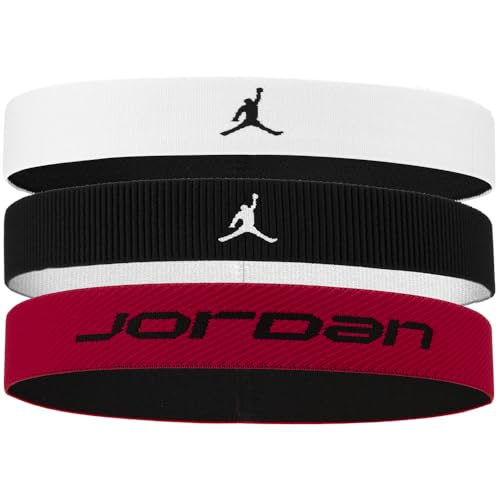 Bandeaux sport Jordan anti glisse pour cheveux lot de 3 femme