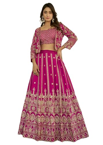 Lehenga en chinon indien à broderie lourde pour briller de mille feux