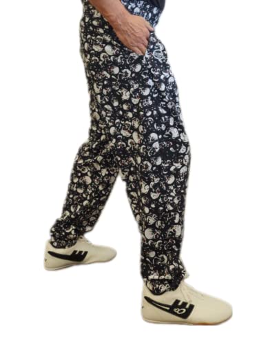 Otomix Men's Baggy Bodybuilding Workout Pants Skulls (XX-Large)