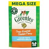 Greenies Feline Adult Dental Cat Treats, Oven Roasted Chicken Flavor, 4.6 oz. Pack