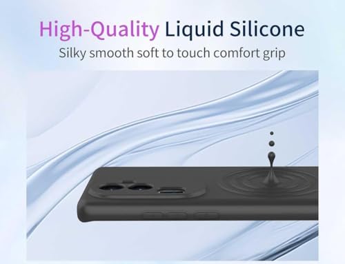 Image of BlazeTech for [ Oppo Reno 12 Pro 5G / Reno12 Pro 5G ] Liquid Silicone Back Case Cover Flexible |Inner Lining| with Camera Protection Back Cover for [ Oppo Reno 12 Pro 5G / Reno12 Pro 5G ] - Black