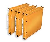 Aktenordner Elba 100330608 Hängeregister für Schränke, Boden 30 mm, A4, blickdicht, 10 Stück, gelb