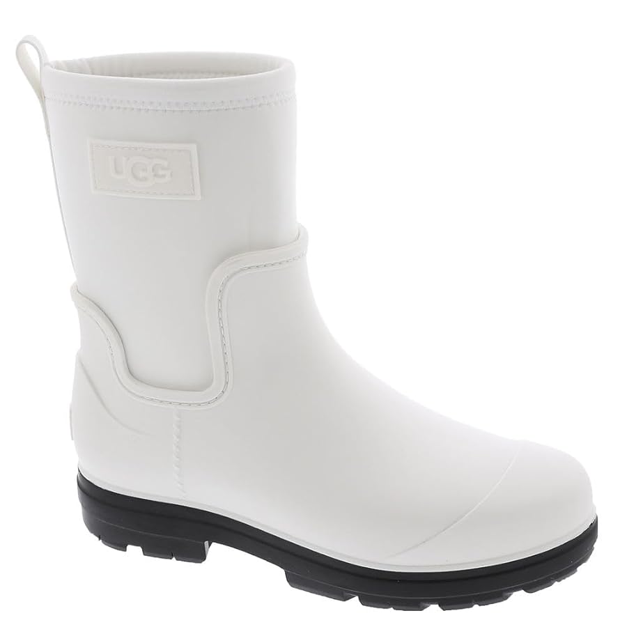 Amazon.com | UGG Women's Droplet Mid Rain Boot, White, 5