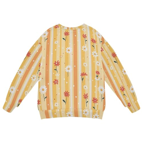 JUNZAN Small Daisies Big Girls Hoodie Sweatshirt Fleece Kids Pullover Hoodie Camping 4T2