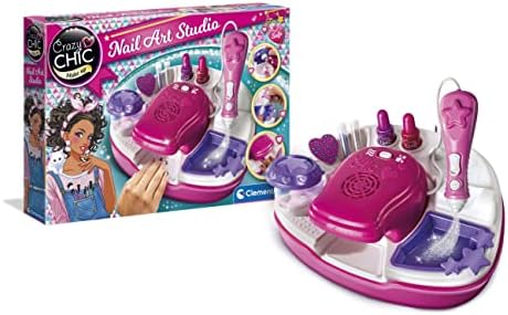 Clementoni - Crazy Chic - Superstar Nail Art, Kit with Varnishes for Girls 6+ years old, 15174