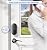 Veise RZ07B Smart Locks for Front Door, 2 Lever Handles, Fingerprint Keyless Entry, App Control Biometric Door Lock Set, Touchscreen Keypad Deadbolt, Easy Install, Auto Locking, Matte Black