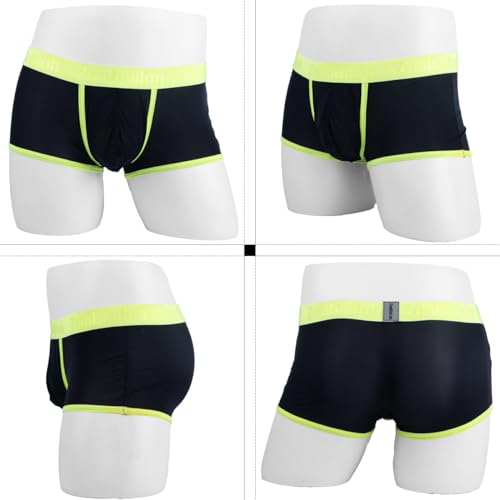 Men's Boxer Briefs Pouch Bulge with O-Ring Design See Through Ultra Thin Breathable Boxer Briefs2