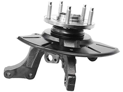 Front Right Passenger Side Steering Knuckle and Wheel Hub Assembly with Bearing and Dust Shield - Compatible with 2005-2012 Ford Escape