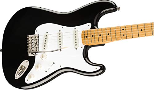 Squier Classic Vibe 50s Stratocaster Electric Guitar, with 2-Year Warranty, Black, Maple Fingerboard - image 5