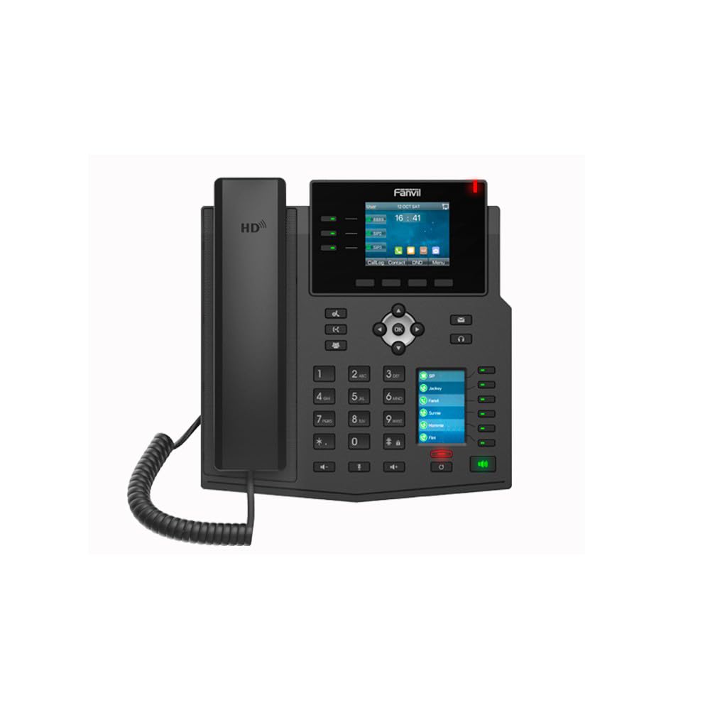 Fanvil X4U v2 IP Phone with handset, display, and keypad
