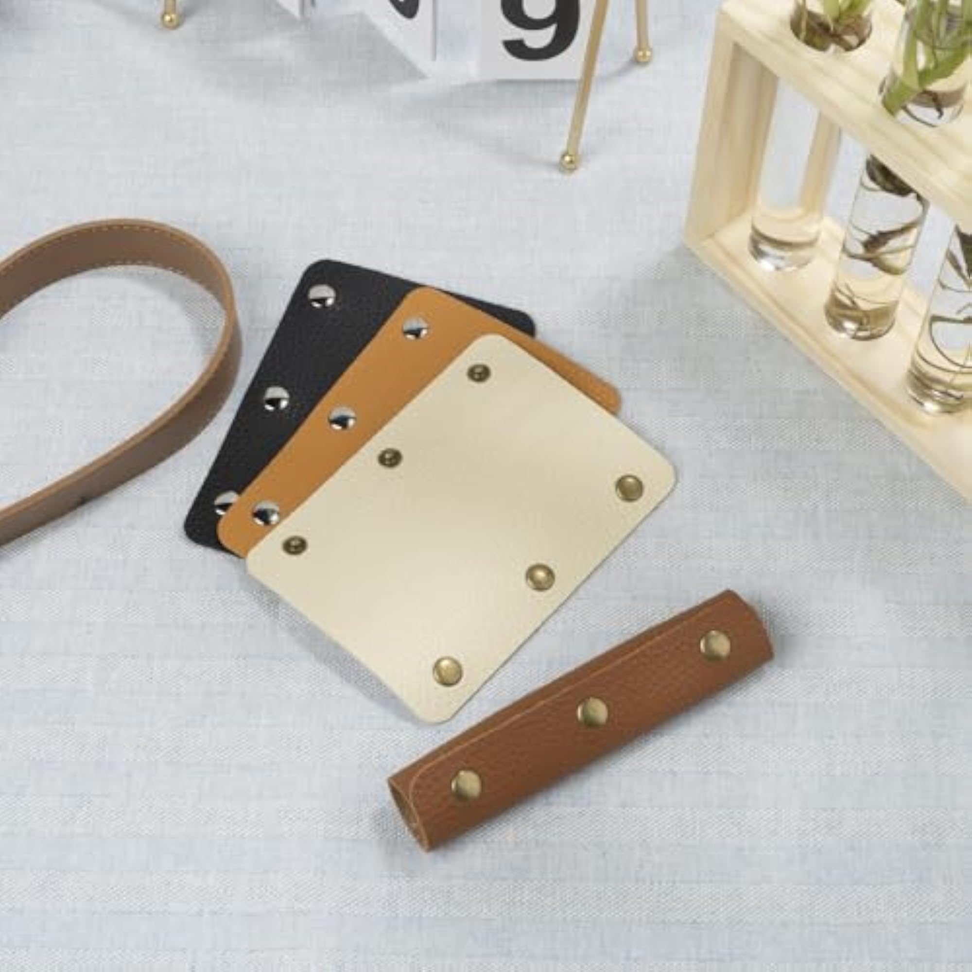 2 Pieces Handbag Handle Leather Wrap Cover, Grip Protector