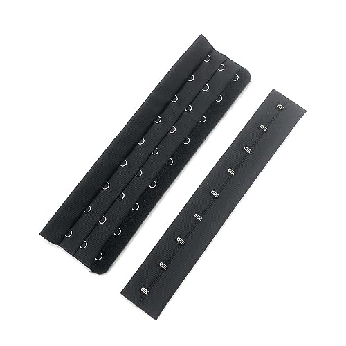 Ganchos y ojales for coser, 2 juegos/lote, 3 x 9, cierre frontal de sujetador con gancho y ojal, suministros for hacer lencería, accesorios de costura
