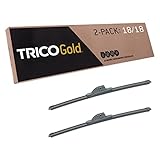 TRICO Gold 18' + 18' Premium Automotive Replacement Windshield Wiper Blades (Set of 2), Passenger and Driver Side All-Weather Beam Wiper Blades for Select Vehicle Models