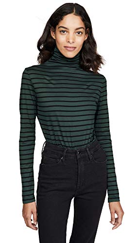 AG Jeans Women's Chels Turtleneck, Pine Needle/True Black, Small
