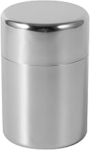 Tea Tin Canister, Stainless Steel Tea Coffee Sugar Storage Container with Airtight Double Lids for Loose Tea and Tea Bags, Kitchen Cup for Tea Coffee Sugar Seasoning Storage (450ml)
