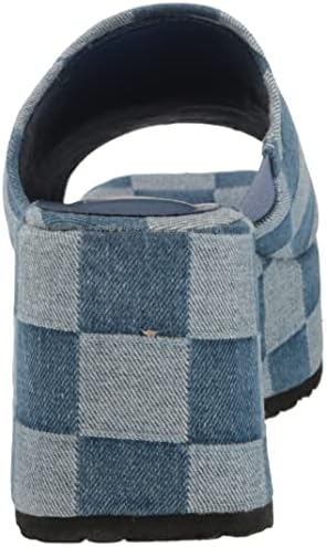 Dirty Laundry Women's TRIGHTON Slide Sandal, Denim, 6.5 | Image 2