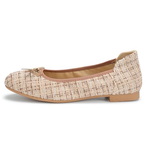 Image of Women's Comfortable Round Toe Bow Ballet Flats Shoes