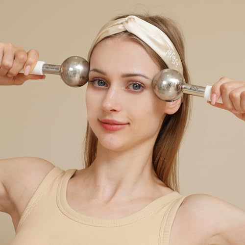 Ice Globes for Face & Eyes, Unbreakable Stainless Steel Cryo Sticks for Beauty Routines, Facials Cold Roller Cooling Globes for Puffiness, Wrinkles, Dark Circles, Headaches - Imagem 6