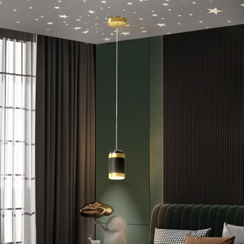 Petit lustre de chambre blanc froid 6000K pour éclairer un bar ou chevet