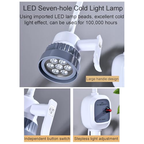 Lampe de Type Support de Sol à Rotation à 360° avec bras flexible LED