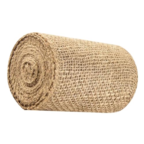 Didiseaon Protection d'arbre en Toile De Jute Naturelle pour Écorce Endommagée, Enveloppe Respirante 12 Cm x 5 m pour Jardin Et Arbres Fruitiers, Bande Isolante Gel Et Rayons Solaires