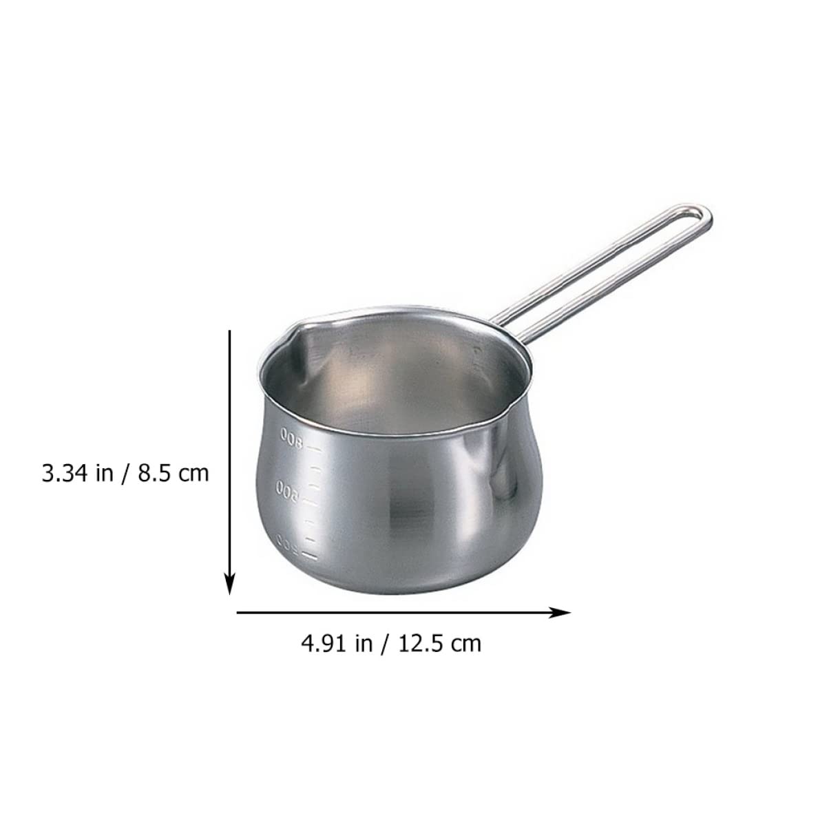 Cabilock Chocolate Melting Pot Dipping Pot Stainless Steel Bowl Versatile Heating Bowl Space Saving Design