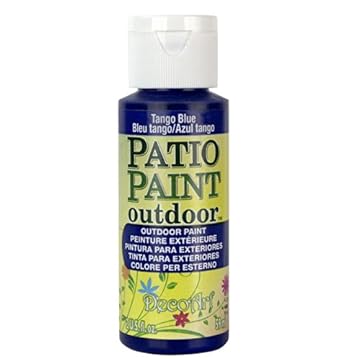 DecoArt Outdoor Acylic Paint, Acrylic, Tango Blue, 59ML