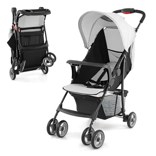 Best lightweight umbrella pushchair HONEY JOY Compact Travel Stroller
