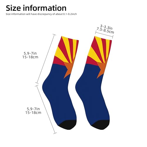 SEAEAGLE Flag of Arizona A Pair Junior Athletic Short Tube Socks Children Calf Tube Socks Short Stockings2