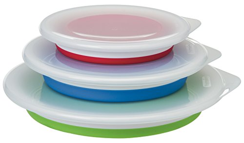 Progressive Prepworks Thinstore Collapsible Prep/Storage Bowls With Lids - Set Of 3 #TOP3