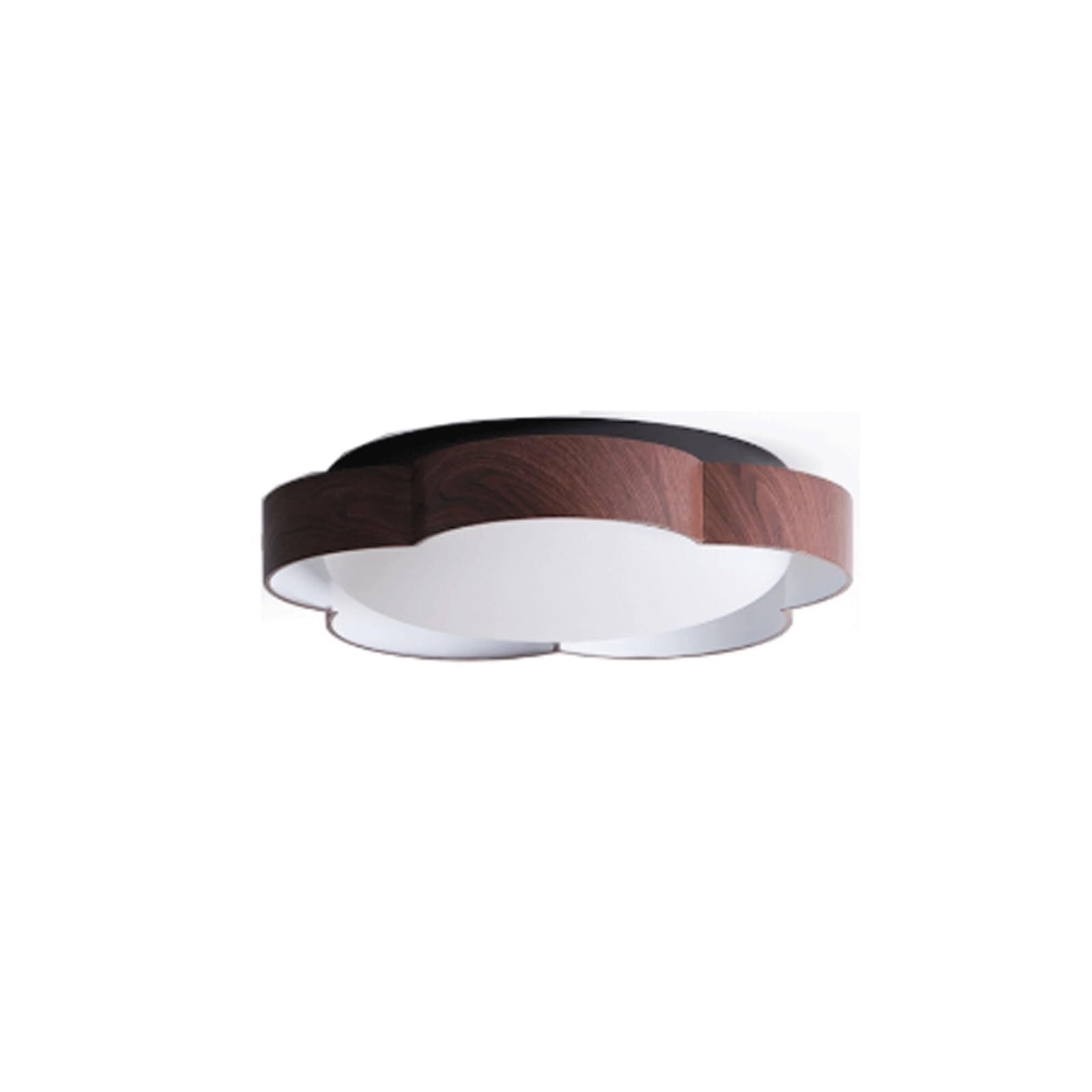 DUddTTW Modern Ceiling Light Fixture 16.5'' Flush Mount Lighting Flower Shape Close to Ceiling Light Dimmable Chandelier Ceiling Lamp(Brown)