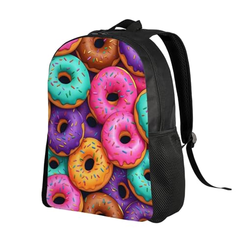 Multipurpose Anti-Theft Daypack Backpack for Men and Women, Great for Trekking, Running, Outdoor Activities (Sweet Donuts Art)2