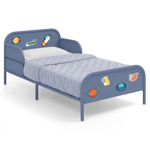 Delta Children Magic Magnet Toddler Bed with Book Storage, Denim Blue - image 1