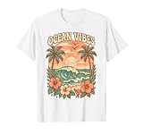 Photo Gallery ocean vibes retro spiaggia onda ibisco fiore tramonto costiero maglietta Photo Gallery ocean vibes retro spiaggia onda ibisco fiore tramonto costiero maglietta
