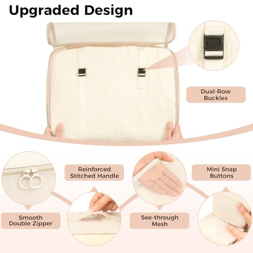 BAGAIL 8-teiliges Packwürfel-Set, Reiseorganizer mit atmungsaktivem Netz & Schuhbeutel, leichte Nylon Packorganizer für Koffer… – Ansicht 5