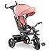 Lionelo Haari 2 in 1 Triciclo bici e passeggino fino a 25kg, Pieghevole, Fronte...