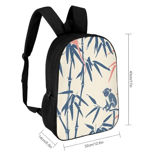 Monkey And Bird Bookbag - Ultra Lightweight Portable Backpack Work Travel Backpack for Men Women Fits 16 Inch Notebook2