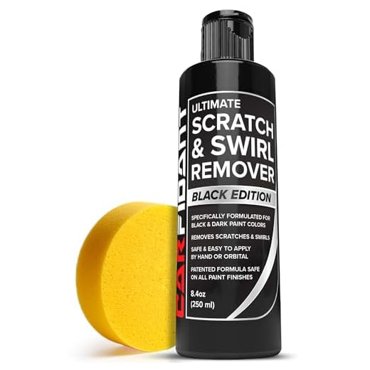 Carfidant Black Car Scratch Remover - Ultimate Scratch and Swirl Remover for Black and Dark Paints- Solvent & Paint Restorer - Repair Paint Scratches, Scratches, Water Spots! Car Polish Buffer Kit
