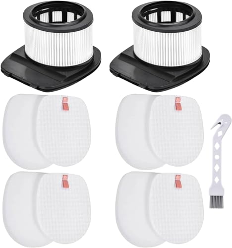 Vacuum Filters for Shark Classic Anti Hair Wrap Cordless Stick IZ201UK IZ201UKT IZ251UK IZ251UKT Cleaner, 2 Post-Motor Filters, 4 Spare Filter Replacement Kit
