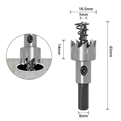 Juego de brocas ZTBH 5 piezas 16-30 mm miniatura 5