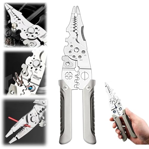 27 in 1 Multifunctional Wire Stripper Crimper Cable Cutter Pliers,Multifunctional Wire Stripper Pliers,Electrical Wire Stripper Electricians Pliers,Electrical Wire Cutters Cable Stripping Tool (1/Set) 1 27 in 1 Multifunctional Wire Stripper Crimper Cable Cutter Pliers,Multifunctional Wire Stripper Pliers,Electrical Wire Stripper Electricians Pliers,Electrical Wire Cutters Cable Stripping Tool (1/Set)